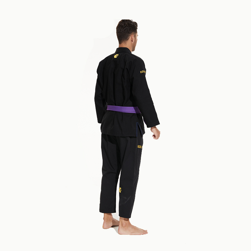 Factory Direct Wholesale Friendly-Friendly Black Uniform Judo-Gi Judo GI Brazilian Jiu Jitsu Gi avec tissu respirant