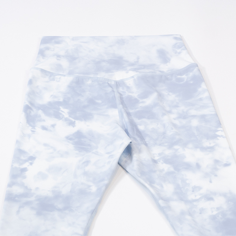 Pantalon de yoga à lifting hanche à imprimé tie-dye