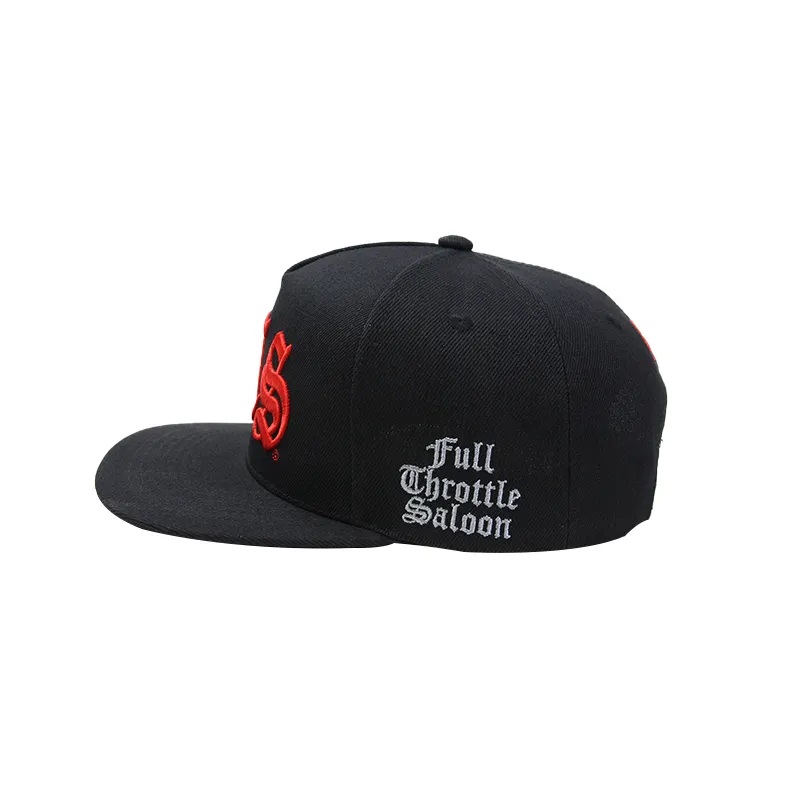 Broderie coton royaume plat adultes Plain mens hip hop chapeaux 5 panneau personnalisez les capuchons snapbacks avec logo personnalisé