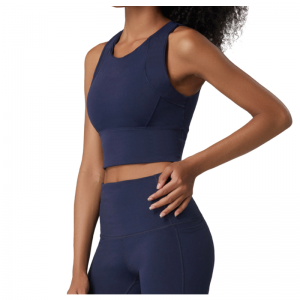 Gilet de yoga de point d\'amortisseur de couleur de couleur unie