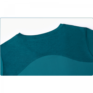 T-shirts de yoga de déodorisation à attacher la division