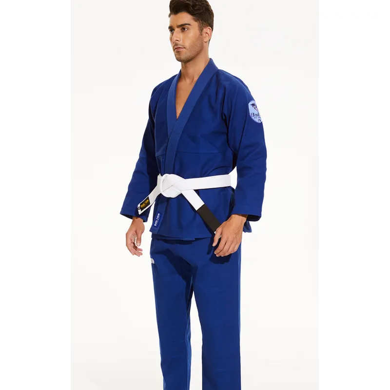 2023 Fabricant Promotions Tissu respirant durable de haute qualité BJJ Kimono, Pakistan BJJ Gi en bleu vif