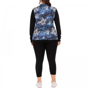 Ensemble de yoga de poche imprimé Zipper