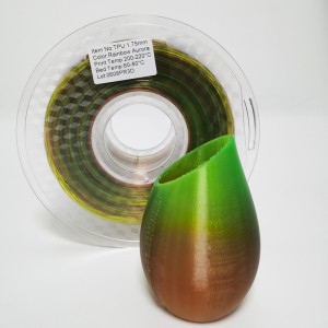 TPU Rainbow Filament 3D Filament Soft Flexible1.75 mm FDM