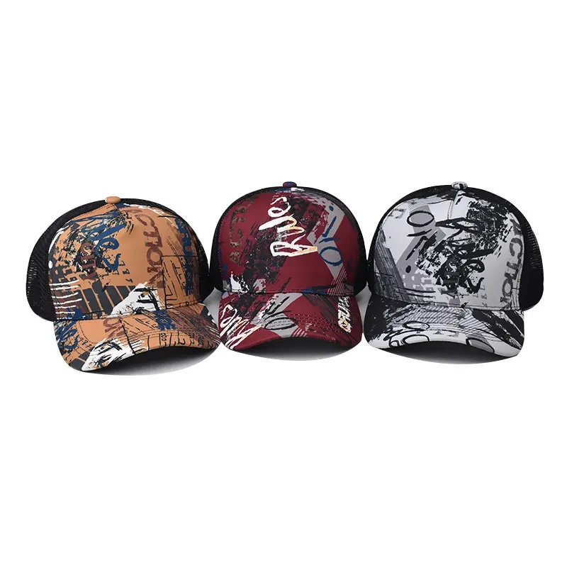 Chapeaux de mailles Hip Hop Visor Sun Snapback