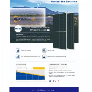 565 W M B B Système de panneau d\'énergie solaire photovoltaïque Vente en ligne