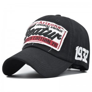 Coton réglable unisexe Panneau personnalisé 6 chapeaux de casquette de baseball ajusté avec logo de broderie personnalisé