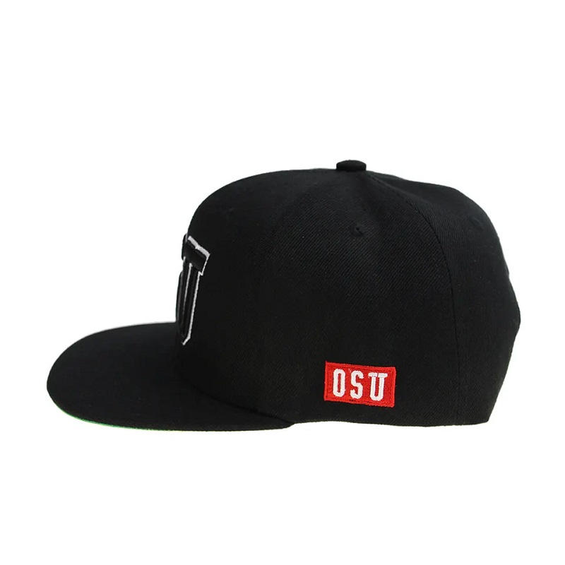 Hip Hop Hop Flat Brim Color Couleur Men Snapback Cap et chapeau Custom 3D broderie de votre propre conception chapeau de logo de conception