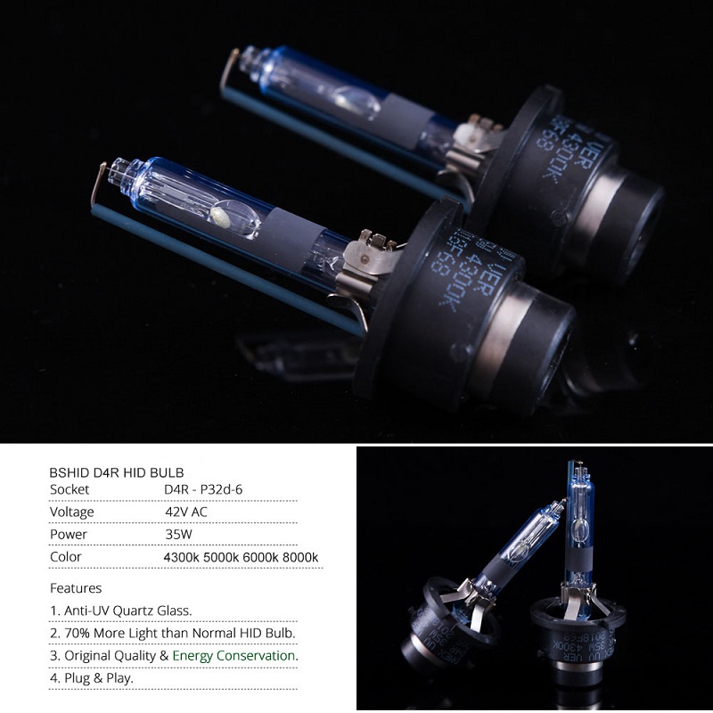 Bulbe de xénon de voiture D4R