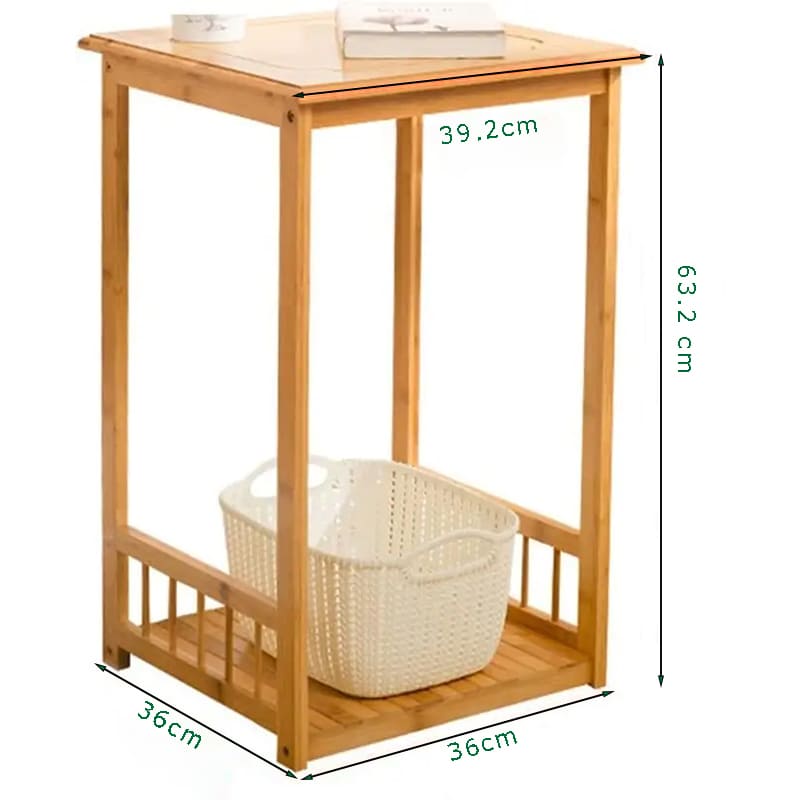 2niveaux personnalisables Bamboo Bamboo Storage Cabinet Cabinet Stand Stand Table