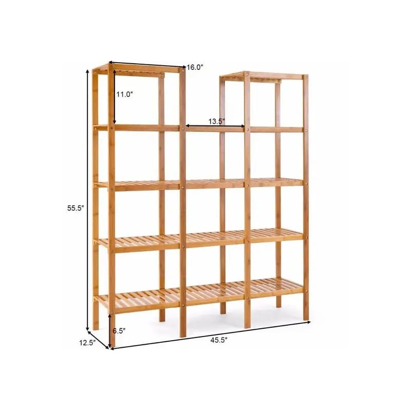 Étagère de services publics personnalisable en bambou étagère de rack de rack de rangement