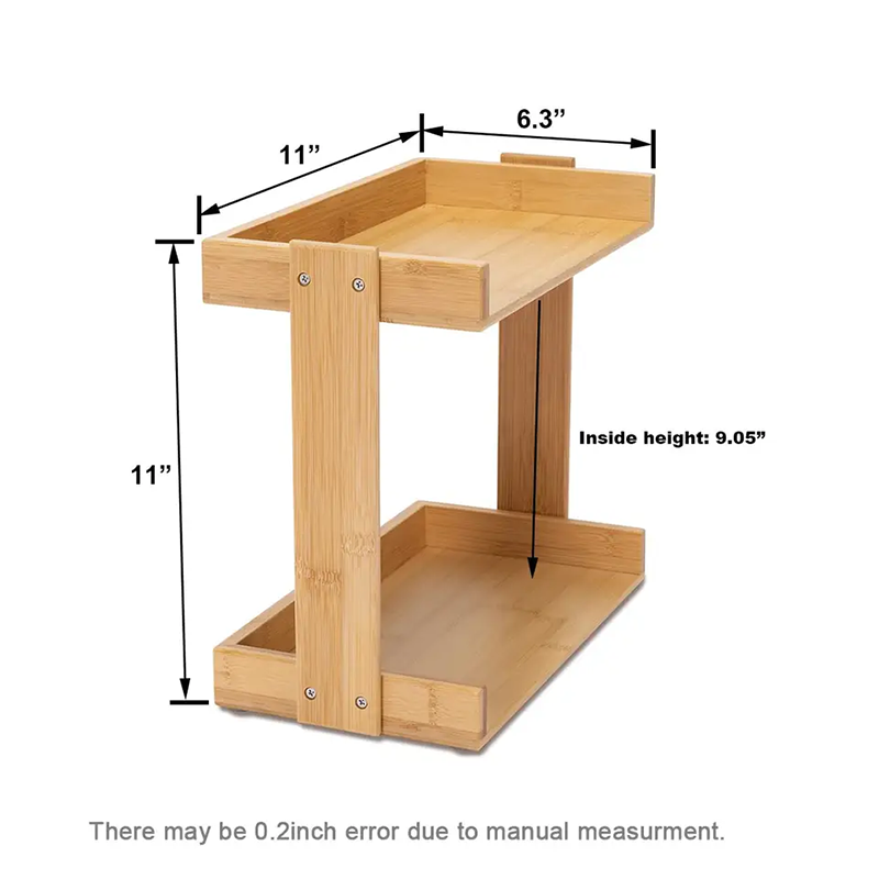 Rack de coin de la table de salle de bain