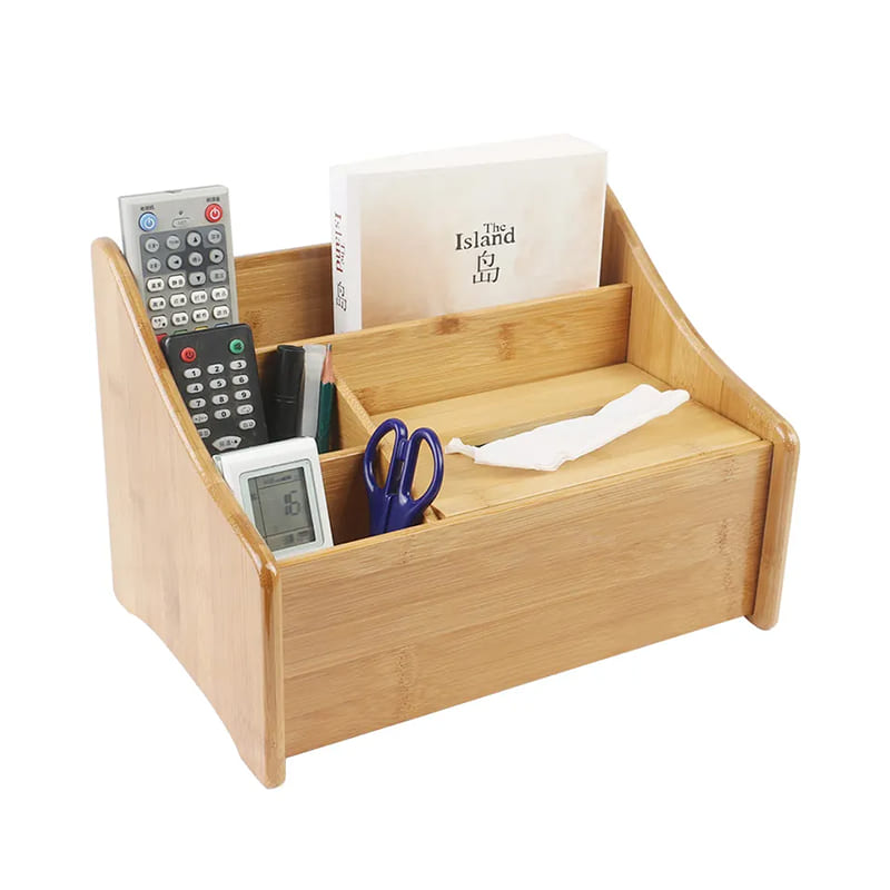 Organisateur de bureau en bambou
