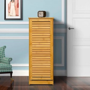 Finition de l\'obturateur de casier indépendant Armoire de rangement en bambou droit