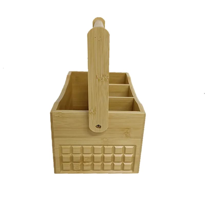 Supports de stockage à compartiment polyvalent en bambou
