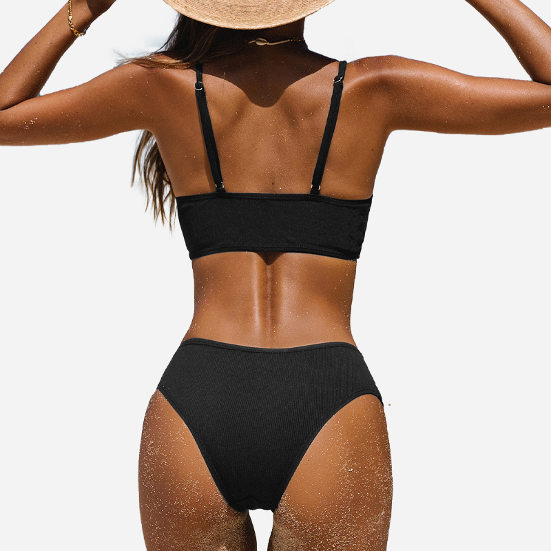 Découpe Scoop Neck Bralette&Set Bikini Hipster