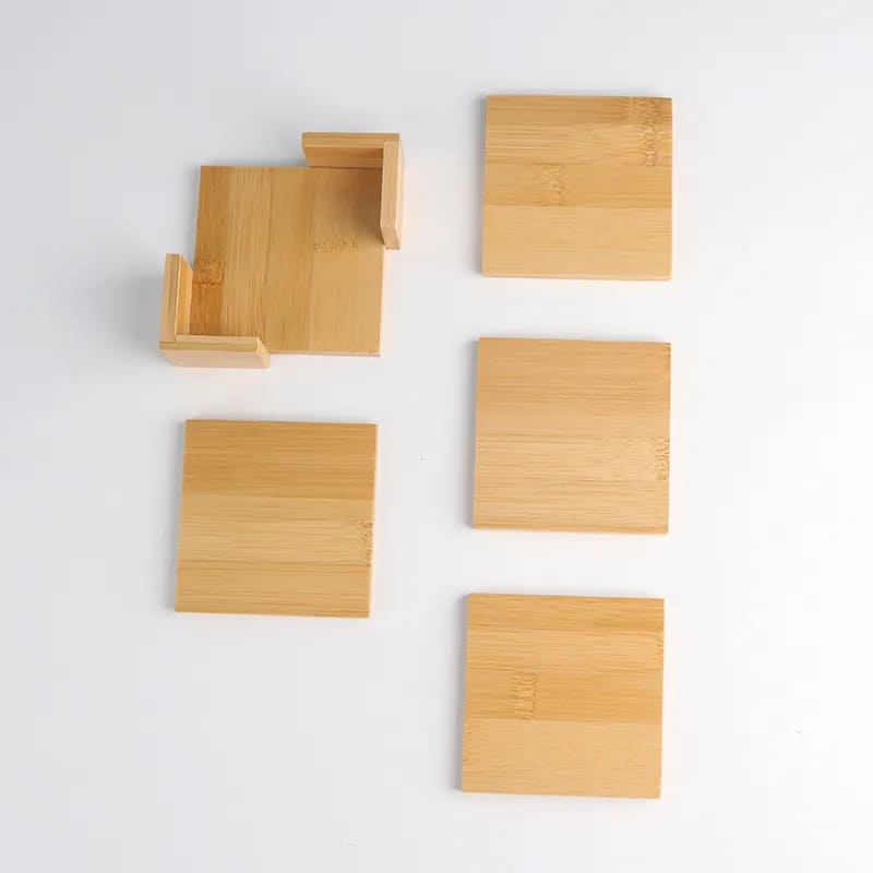 BAMBOO Square Coaster Home Bar Decoration Coaster