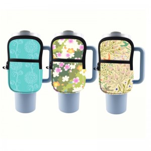 Soupchage à bouteille d\'eau ennéoprène pour 40oz 20oz 30oz, Accessoires de fitness pour les dames avec une sangle réglable