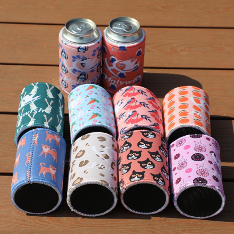 Bouteilles de bière de sublimation isolées ennéoprène Couvrages de manches de bière
