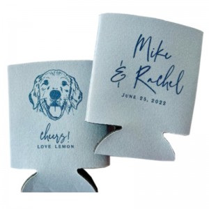 Gardien de mousse de mousse personnalisé en gros support de bière de bière de bière de bière Isolaté Slim pas cher 3 4 5 mm 330 ml refroidisseur Koozy avec logo