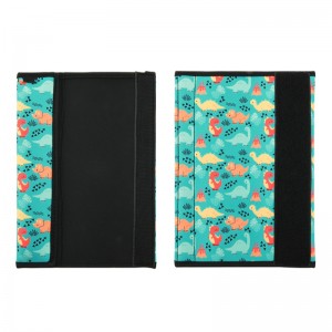 Natucare Kids Réflexion Néoprène Coton Capeur de ceinture de sécurité Black Washable