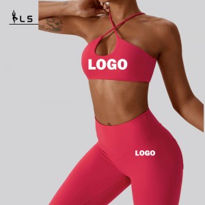 SC1061 Sport Bra and Leggings Set Yoga Conjunto Yoga Suite pour femmes Outdoor Gym Fitness Wear