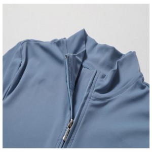 SC1072 échantillon gratuit à manches longues à manches zip