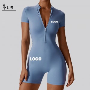 SC1074 Custom Women\'s Yoga Rompers One Piece High Quality Jumps Usure active Bodys Soft Yoga Bodys