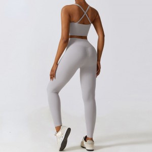 SC1067 Prix 2 pièces Set Femmes Yoga Set using tenue combinaison Running Set Yoga Suisse Sport Leggings Fitness Fitness
