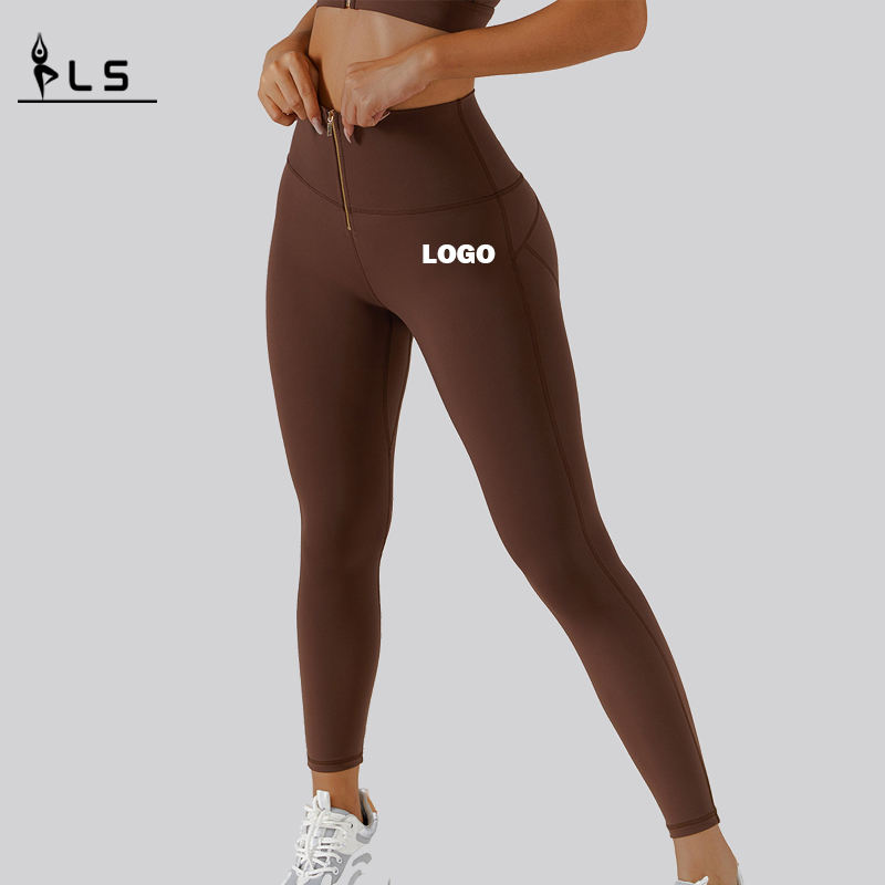 SC1097 75% Nylon 25% Leggings spandex Sport pour femmes Pantalons de yoga gymnase