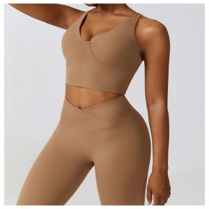 SC10136 YOGA BRA FEMMES DE haute qualité entraîne de sports de sport Custom Logo Sports Top Gym Bra Yoga