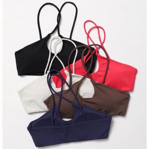 SC10165nylon vert respirant adultes sport soutien-gorge active sexy back logo coutume gym de gym