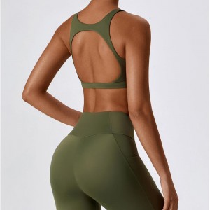 SC10169 CROSS Back Yoga Sports Bra High Impact Padded Yoga Bra Femmes de haute qualité