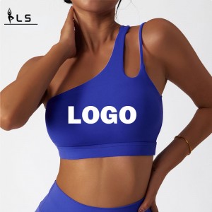 SC10171 Quakeproof à l\'épreuve de sport rembourré Sport Fitness Workout Gym Sports Bra One épaule Support à haut impact