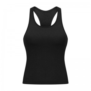 SC102510 Fitness Crop Tank Top Top Femmes \\\\ S T-shirts Rib Top Top Women Yoga Gym Fitness Workout Tank Vest Top Vêtements