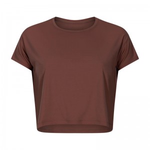 SC102610 chemise lâche pour shorts de yoga Gym yoga spactivewear à manches courtes t-shirt top top top respirant sèche rapide yoga