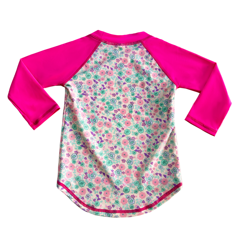 Couleur de conception florale Couleur de couleurs unie de maillot de bain bébé