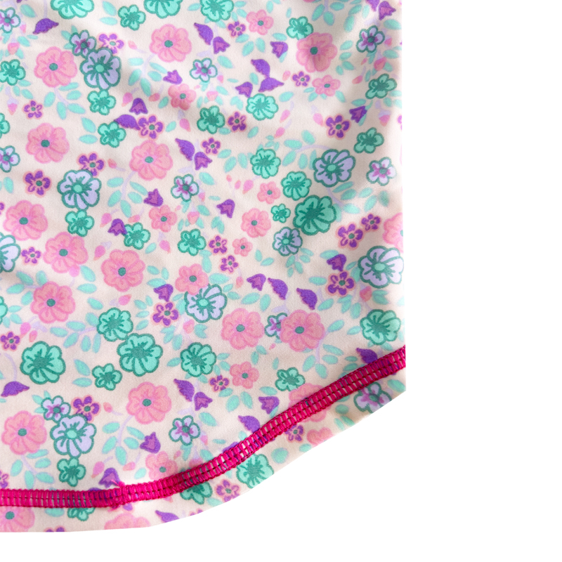 Couleur de conception florale Couleur de couleurs unie de maillot de bain bébé