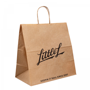 Gift de luxe de luxe personnalisé en gros emballage blanc brun bolsa de papel sac à provisions imprimé sacs en papier kraft avec votre propre logo