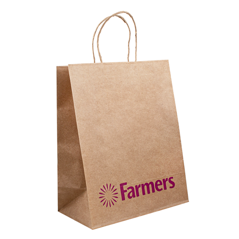 Sacs d'emballage alimentaires personnalisés pour sac en papier d'emballage avec logo, sacs alimentaires en papier de livraison pournourriture, sac kraft en papier brun personnalisé