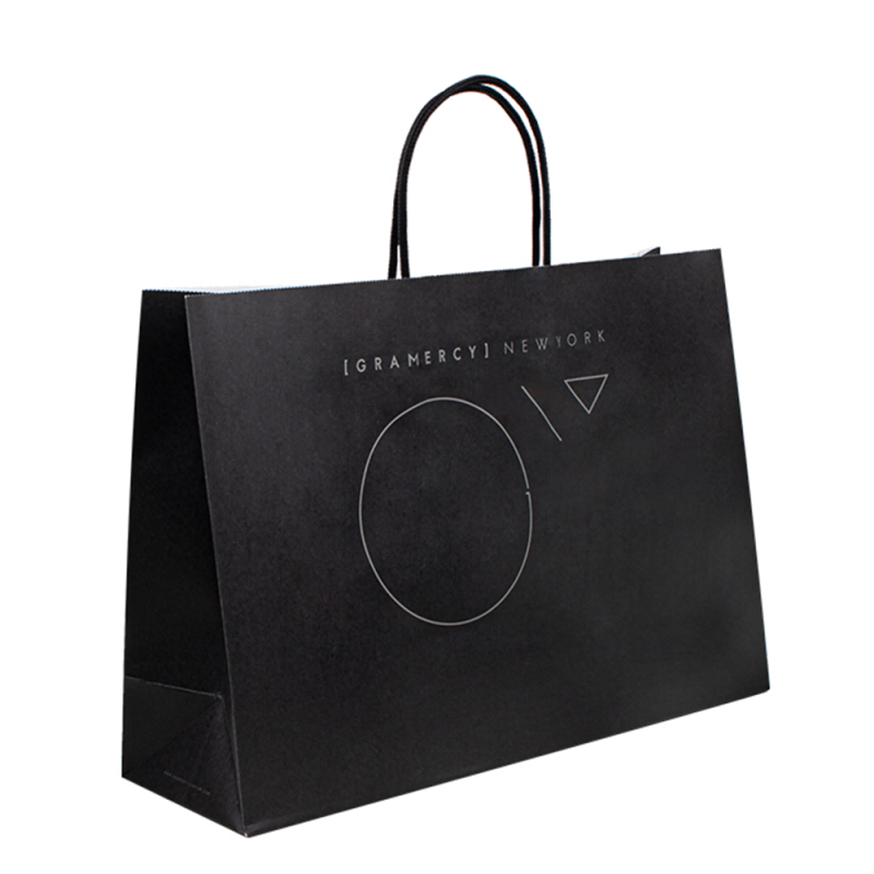 Sac en papier personnalisé avec votre propre logo, sac en papier convivial éco jetable avec poignée torsadée, imprimement des sacs en papier kraft marron