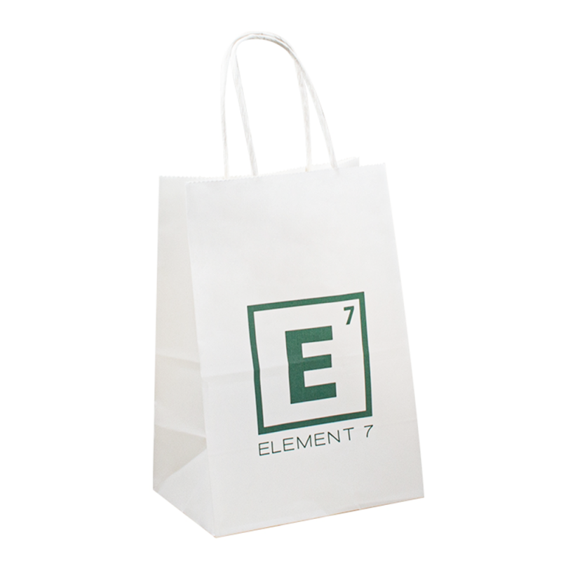 Sac en papier personnalisé avec votre propre logo, sac en papier convivial éco jetable avec poignée torsadée, imprimement des sacs en papier kraft marron