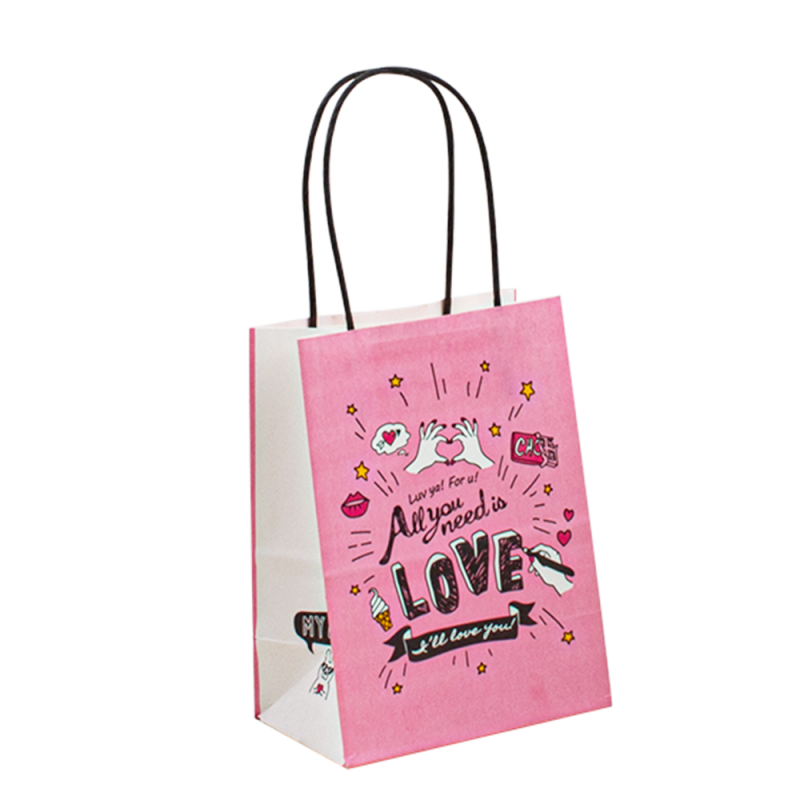 Sac cadeau en papier Chine Sac d'emballage de logo personnalisé