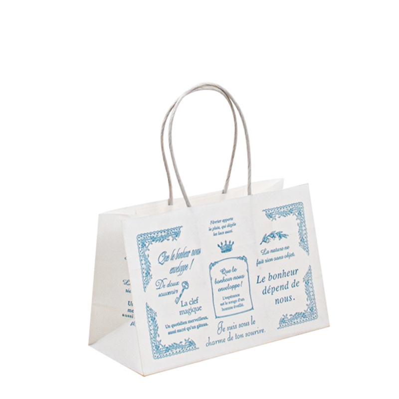 Sac en papier de luxe avec vos propres sacs en papier de logo Gire le sac en papier artisanal