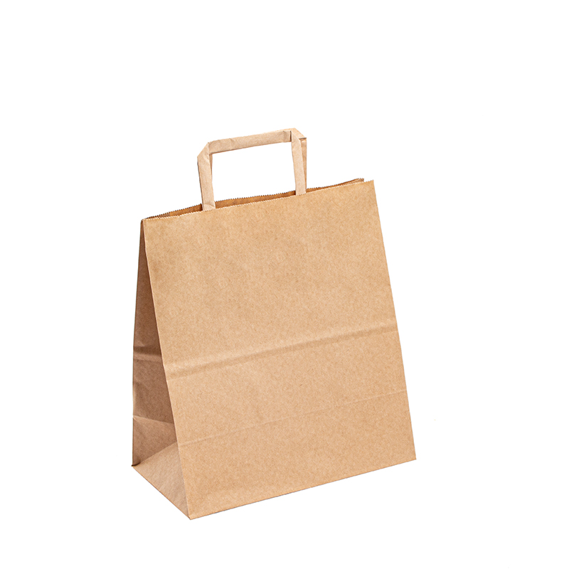 Sac en papier de luxe Kraft Retail Bolsas avec votre propre sac en papier Kraft avec poignée