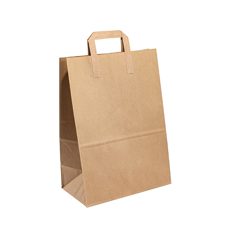 Sac en papier de luxe Kraft Retail Bolsas avec votre propre sac en papier Kraft avec poignée