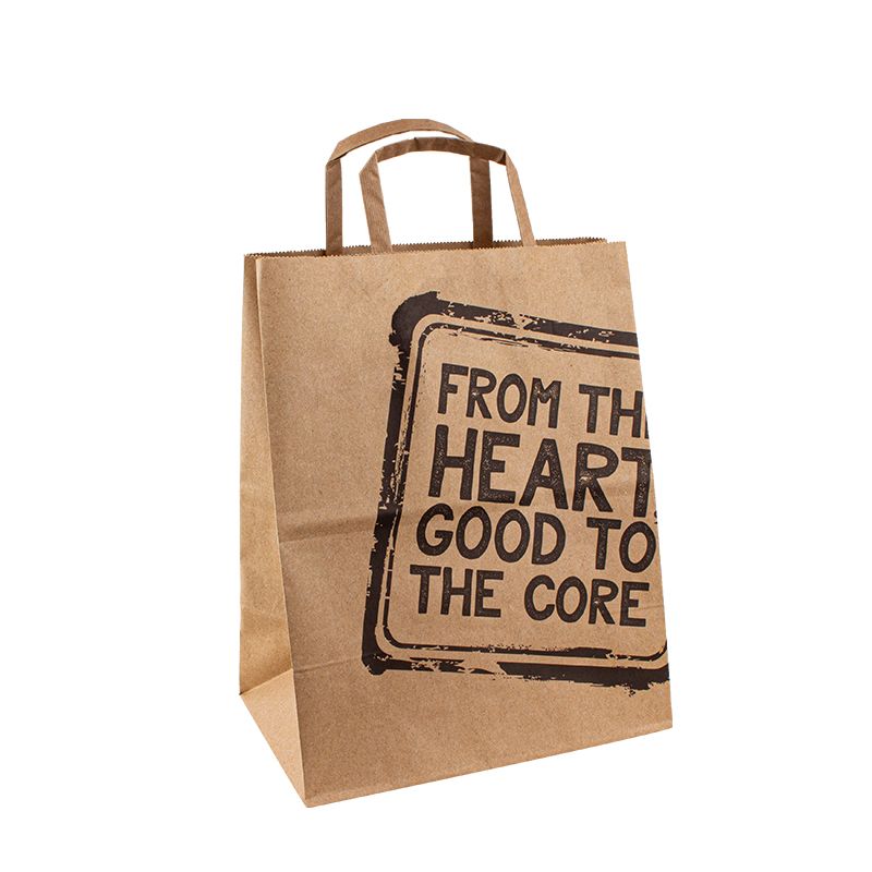 logo kraft shopping arge vêtements de luxe en papier emballage sacs en papier sac
