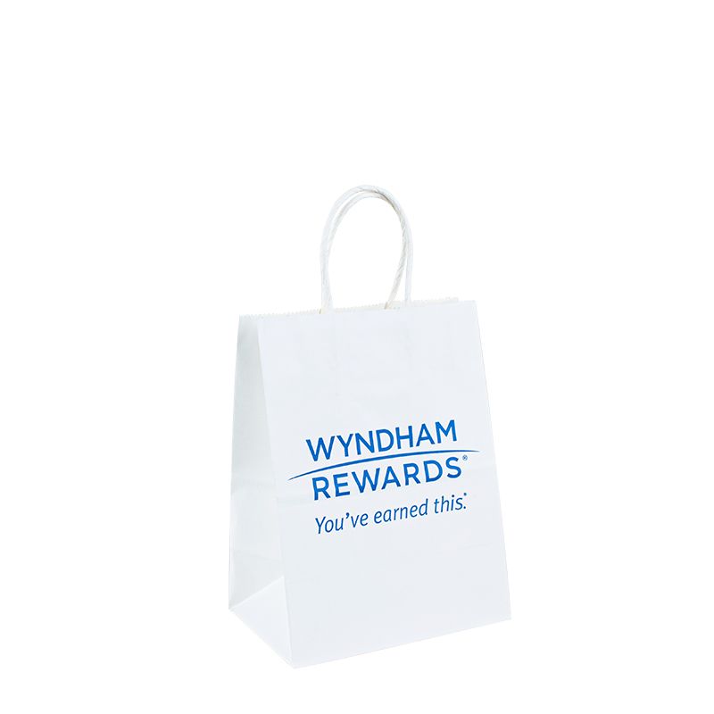 Sac à sac Kraft Sac blanc avec logo Candy Candy Papier Custom Paper Sacs avec logo