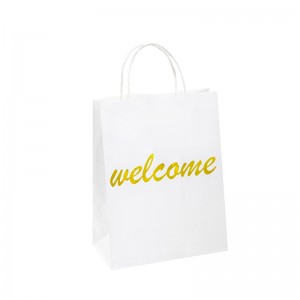 Merci sac en papier votre sac en papier kraft promotionnel sac-cadeaux en papier avec des poignées sac en papier kraft