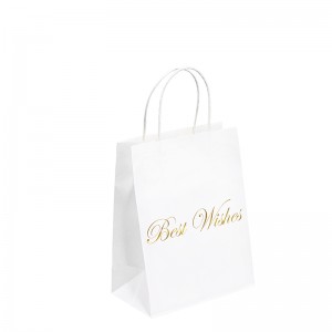 Merci sac en papier votre sac en papier kraft promotionnel sac-cadeaux en papier avec des poignées sac en papier kraft